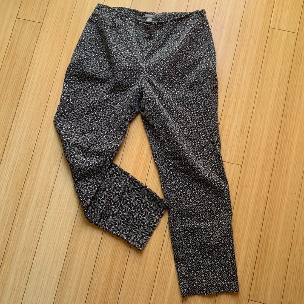 J Jill cotton printed trousers